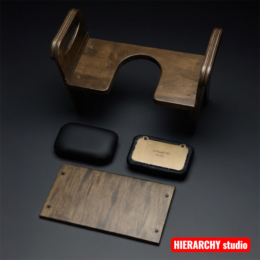 Comfort Edition facesitting chair cushion inserts, padded queening furniture, wooden bdsm chair, femdom furniture