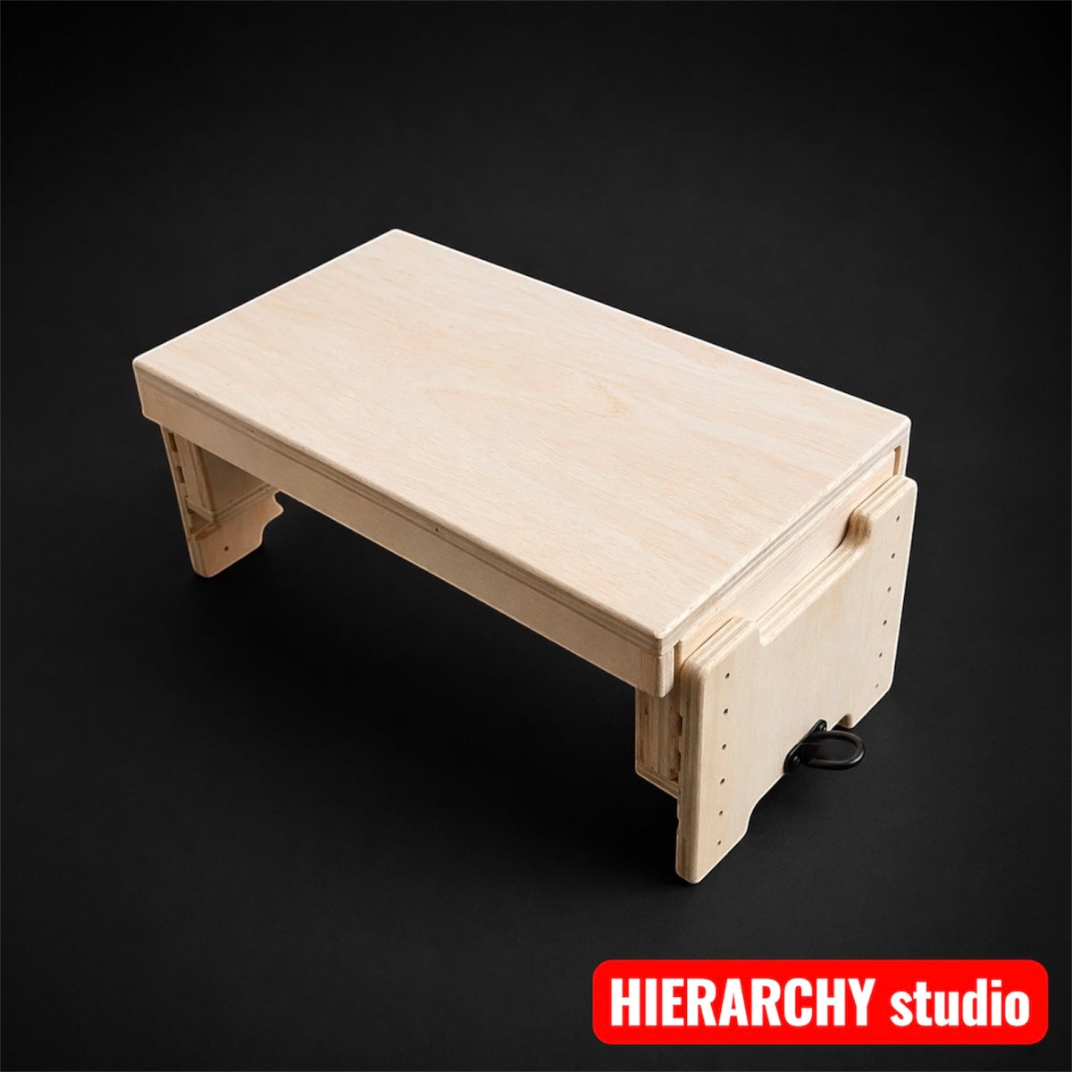 Facesitting stool with top panel installed, discreet wooden bedroom furniture, femdom bdsm stool, queening chair