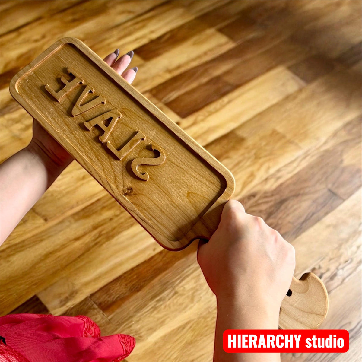 Hardwood paddle with smooth rounded edges for impact play, bdsm spanking paddle, handmade femdom accessory California
